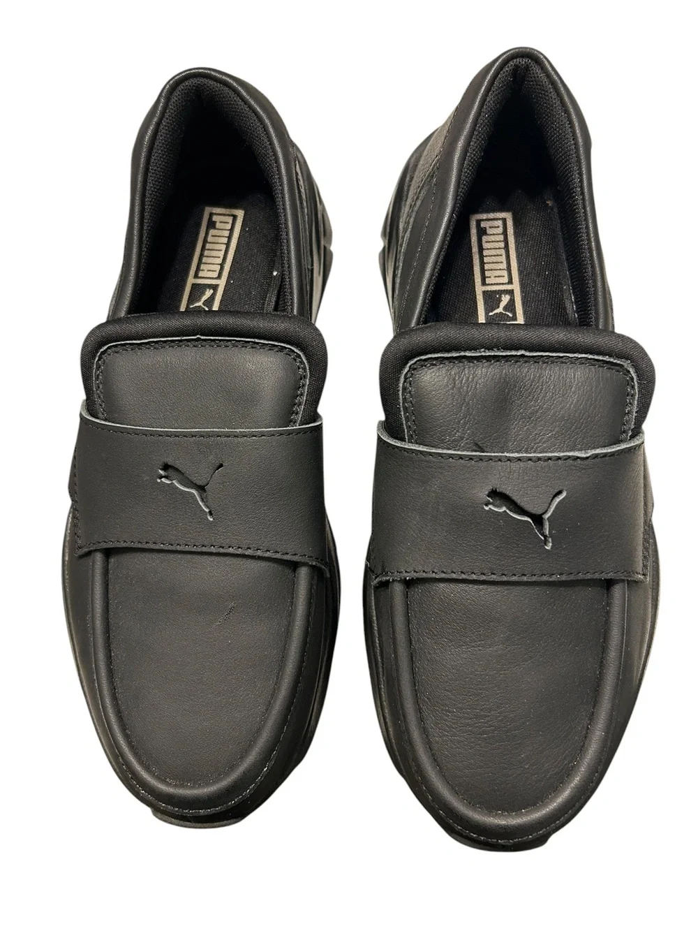 Puma Women's Soafyr Black Leather Loafers - Picture 8 of 14